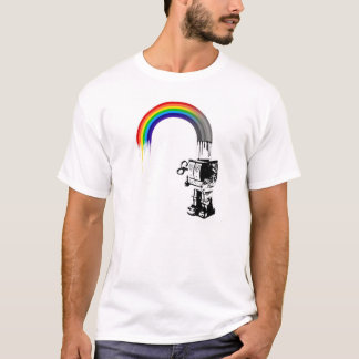 Robot d'arc-en-ciel - T-shirt