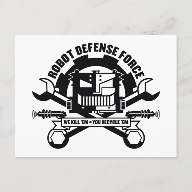 Robot Defence Force Postcard (Front)