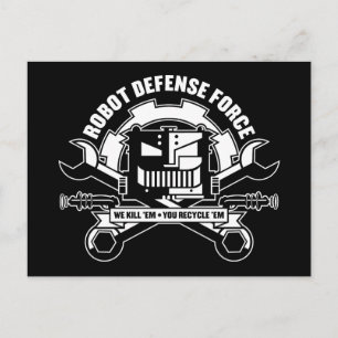 Robot Defence Force Postcard