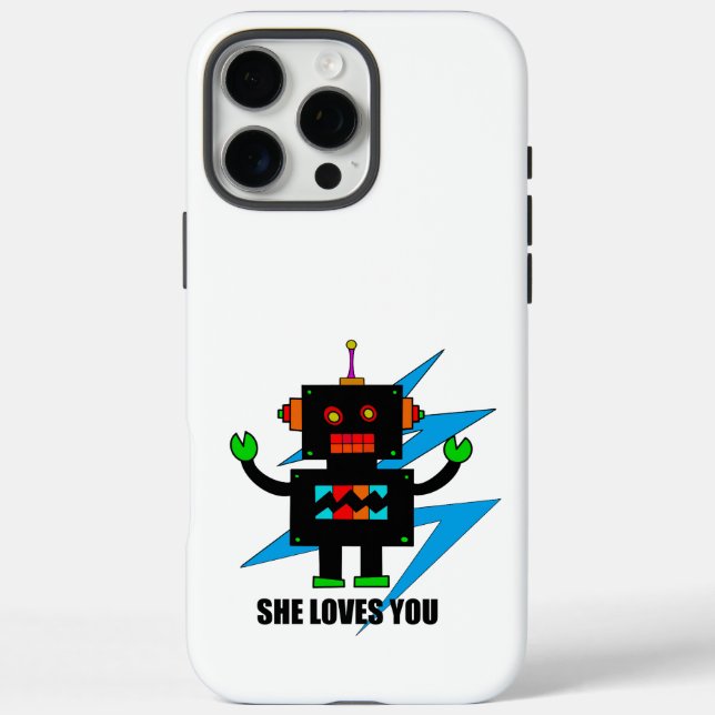 ROBOT DESIGN IPHONE CASE (Back)