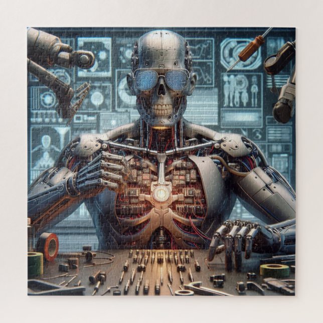 Robot Engineer Jigsaw Puzzle (Vertical)