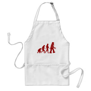 Robot Evolution of man into robot Standard Apron