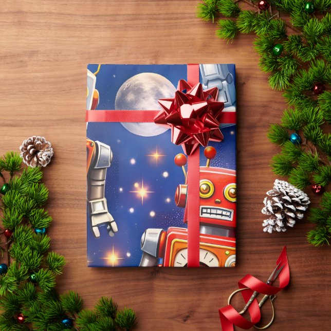 Robot exploration cos wrapping paper (Holiday Gift)