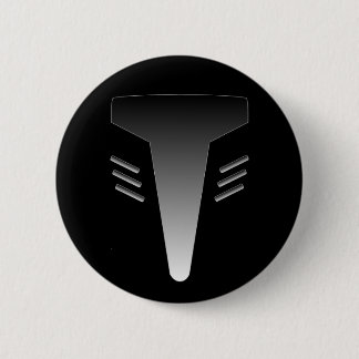 Robot Face 2 Inch Round Button