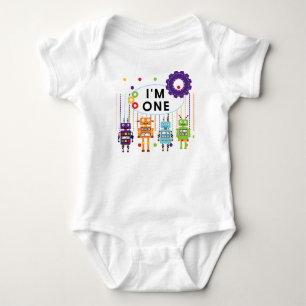 Robot First Birthday Tshirts and Gifts