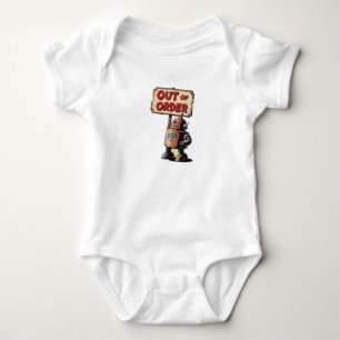 robot from the 1950s baby bodysuit