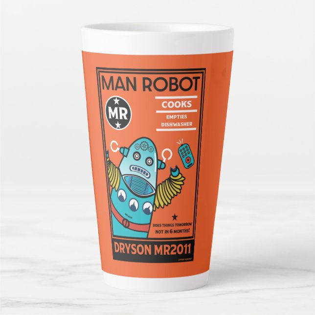 Robot Gifts For Anniversary Or Wedding  Latte Mug (Front)