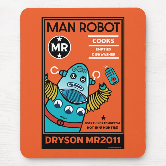 Robot Gifts For Anniversary Or Wedding  Mouse Pad (Front)