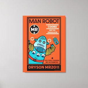 Robot Gifts For Anniversary Or Wedding  Two-Tone C Canvas Print