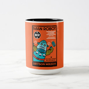 Robot Gifts For Anniversary Or Wedding Two-Tone Coffee Mug