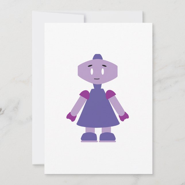 Robot girl cartoon (Front)