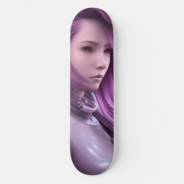 Robot Girl Skateboard Deck (Front)