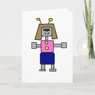 Robot Girlfriend Card