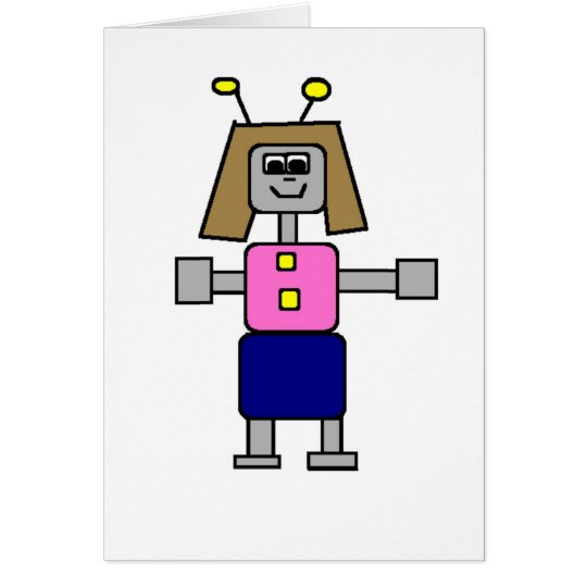 Robot Girlfriend Card