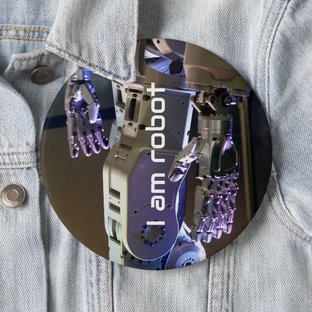 Robot hands  6 inch round button (In Situ)
