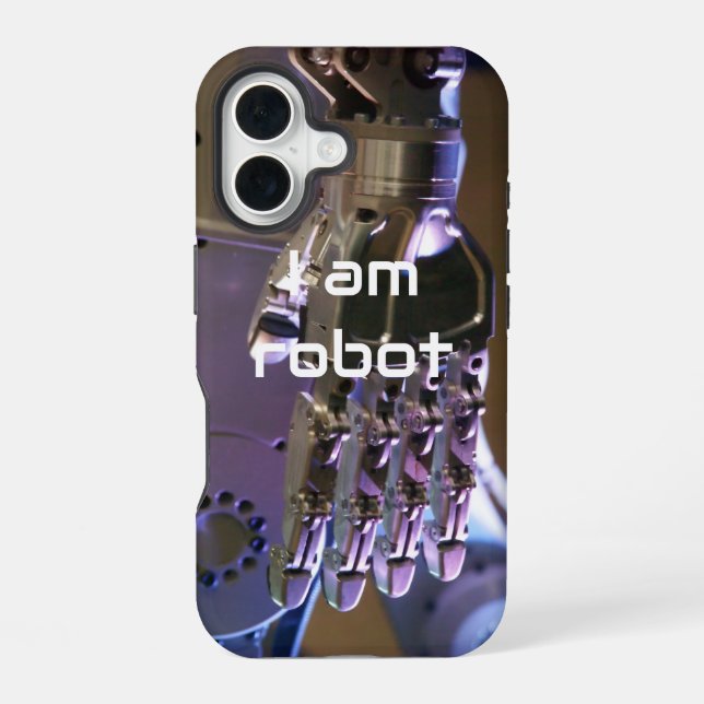 Robot hands  iPhone 16 case (Back)
