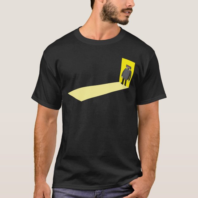 Robot in Doorway T-Shirt (Front)