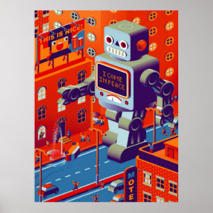 robot invasion poster