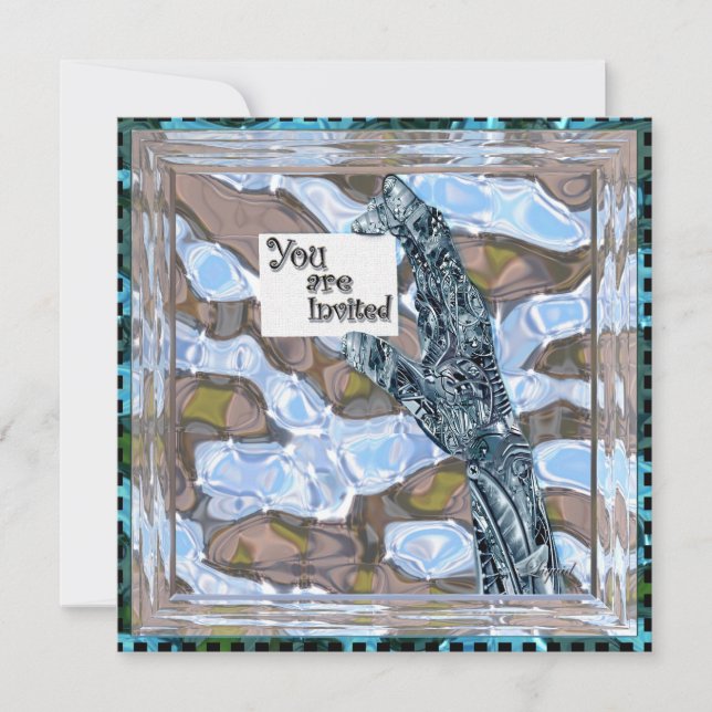 Robot Invitation Customize (Front)