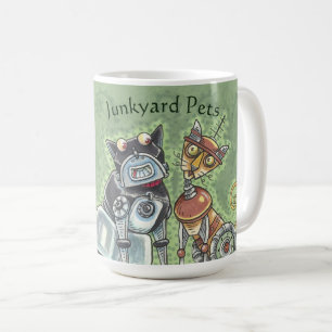 Robot Junkyard Cat And Dog CLASSIC MUG *Customize
