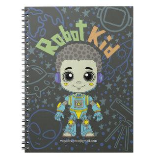 Robot kid Spiral Notebook
