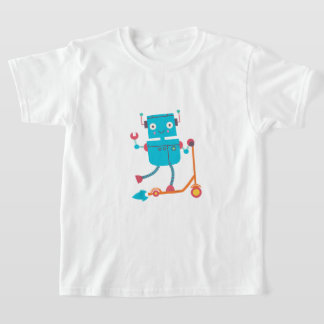 Robot Kids Boys Girls Toddler Cute Robot T-Shirt