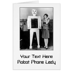 Robot, Lady, Phone