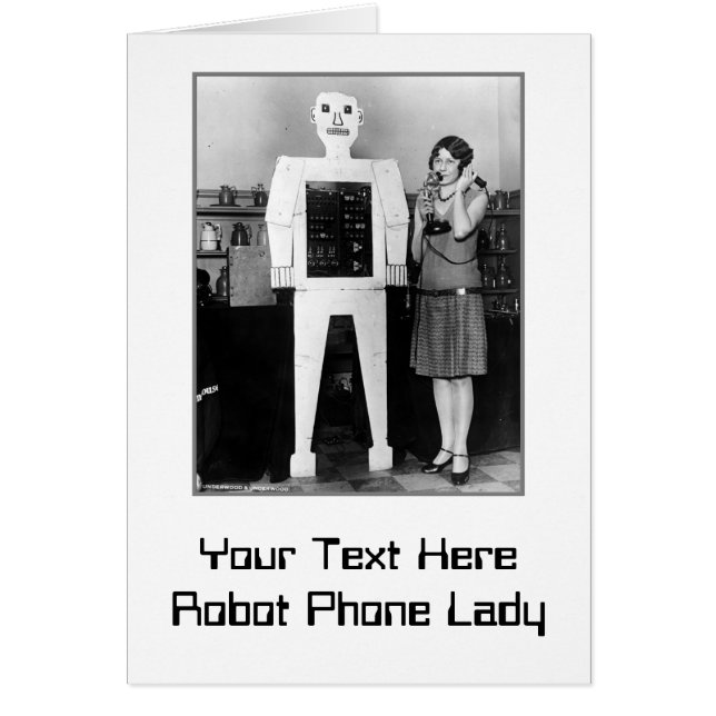 Robot, Lady, Phone (Front)