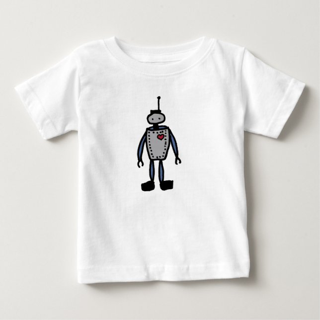 Robot Love baby or kid romper (Front)