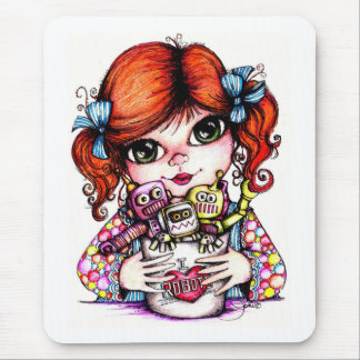 Robot Love Mouse Pad