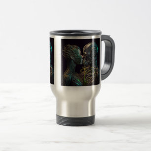 Robot Love Travel/Commuter Mug, 15 oz Travel Mug
