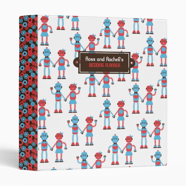 Robot Love Wedding Binder (Front/Spine)