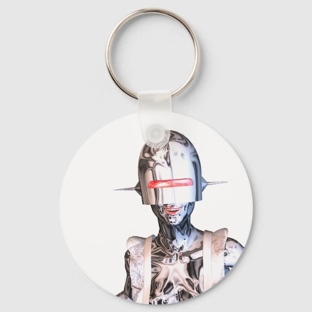 robot maid keychain (Front)