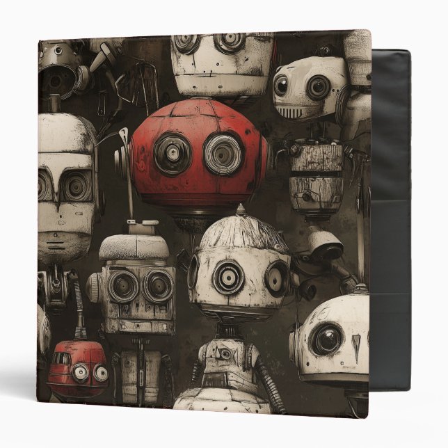 Robot mascot toys  binder (Front/Inside)