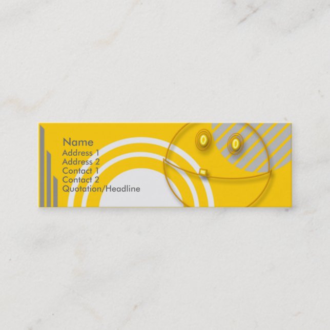 Robot Mini Business Card (Front)