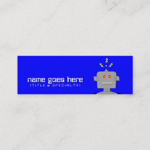 robot mini business card