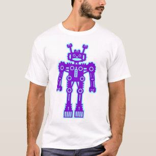 Robot Mk I - (Purple & Lt Blue) - Customized T-Shirt
