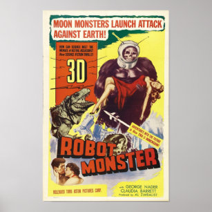 Robot Monster - Vintage Sci-Fi Horror Movie Poster