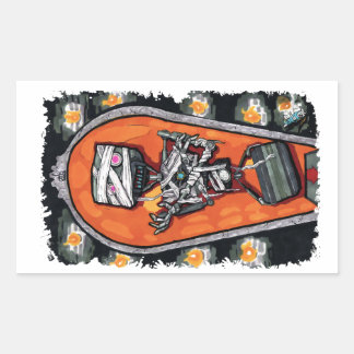 Robot mummy horror monster sticker