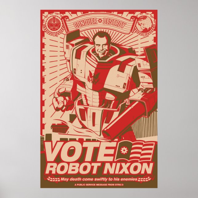 Robot Nixon - All Hail Robot Nixon Poster (Front)