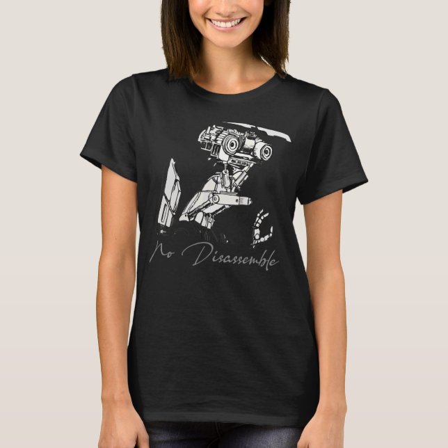 Robot No Disassemble Graphic T-Shirt (Front)
