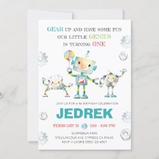 Robot One Invitation