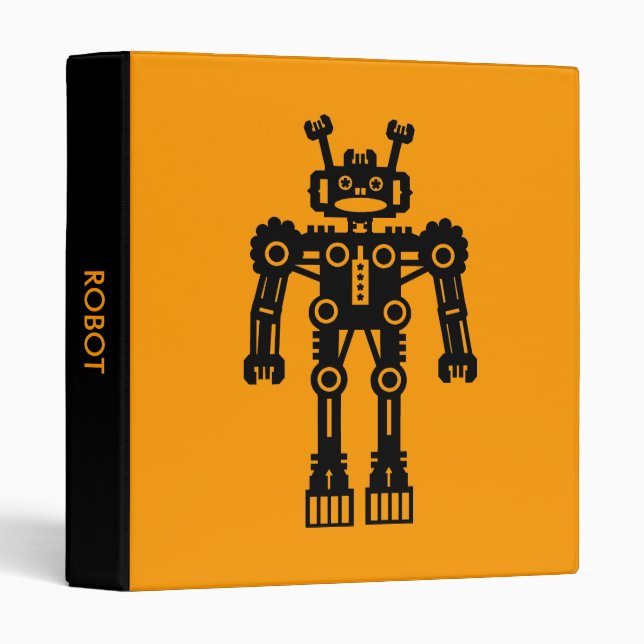 Robot - Orange Binder (Front/Spine)