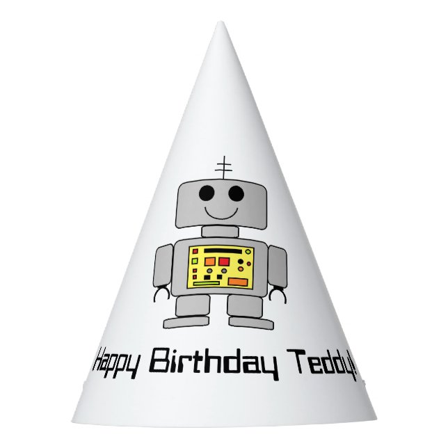 "Robot"  Party Hat (Front)