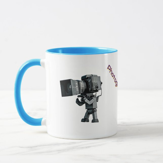 Robot Photographer Mug (Left)