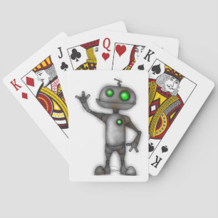 Robot playing cards
