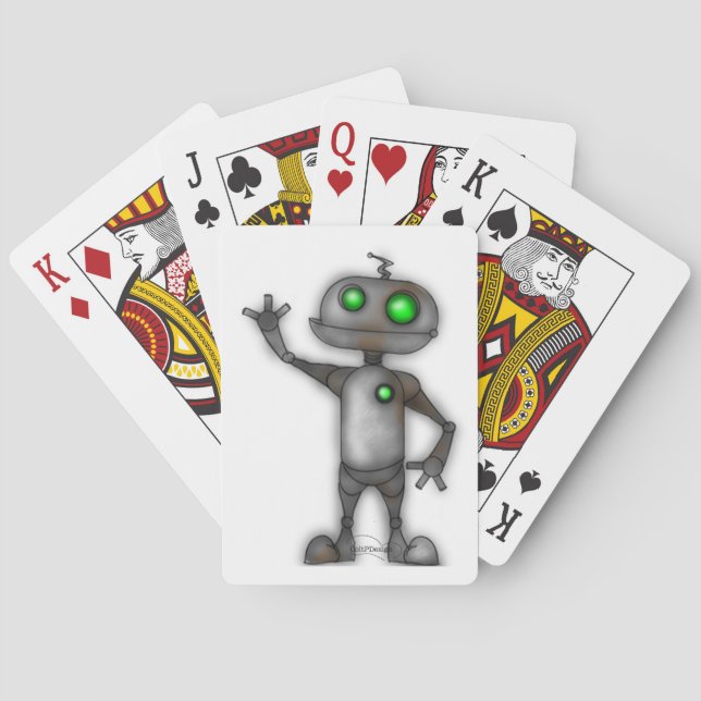 Robot playing cards (Back)