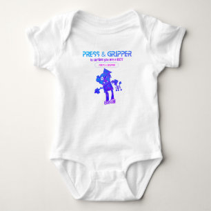 Robot Press & Gripper Baby Bodysuit