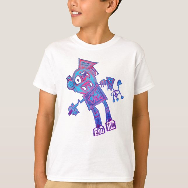 Robot Press & Gripper T-shirt (Front)