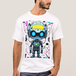 Robot Print T-Shirt